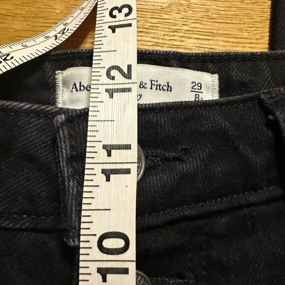 Abercrombie & fitch the skinny high rise black button fly Jean 29/8 - Picture 8 of 8